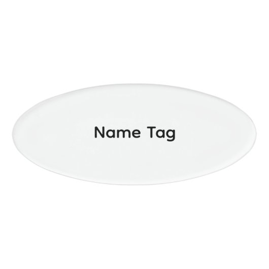 Eenvoudige Aangepaste | Naamlabel Naambadge (Voorkant)