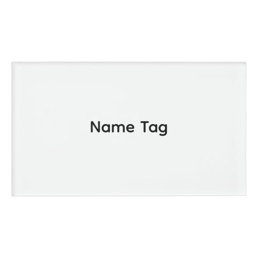 Eenvoudige aangepaste naamtag naambadge (Voorkant)