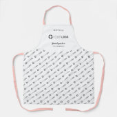 Eenvoudige aangepaste, op maat gemaakte printers v schort (Voorkant)