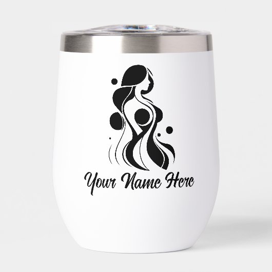 Eenvoudige Aangepaste Personaliseer Logo Waterfles (Voorkant)