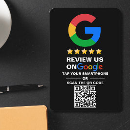 Eenvoudige aangepaste QR-code Google Review Busine Informatiekaartje