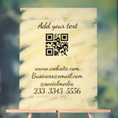 eenvoudige aangepaste QR-code jouw naam toevoegen Acryl Bord (Neutraal)
