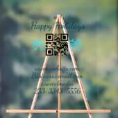 eenvoudige aangepaste QR-code jouw naam toevoegen  Acryl Bord (Neutraal)