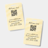 eenvoudige aangepaste QR-code jouw naam toevoegen  Badge (Voor- en achterkant)