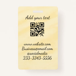 eenvoudige aangepaste QR-code jouw naam toevoegen  Badge