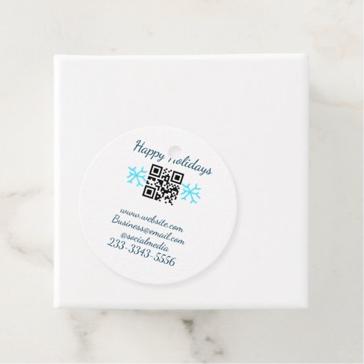 eenvoudige aangepaste QR-code jouw naam toevoegen  Bedankjes Labels (In situ)