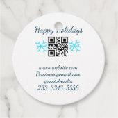 eenvoudige aangepaste QR-code jouw naam toevoegen Bedankjes Labels (Voorkant)