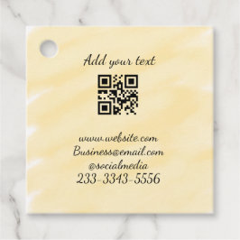 eenvoudige aangepaste QR-code jouw naam toevoegen  Bedankjes Labels