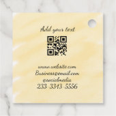 eenvoudige aangepaste QR-code jouw naam toevoegen  Bedankjes Labels (Achterkant)