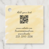 eenvoudige aangepaste QR-code jouw naam toevoegen  Bedankjes Labels (Voorkant)