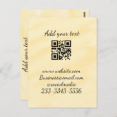 eenvoudige aangepaste QR-code jouw naam toevoegen  Briefkaart (Voorkant / Achterkant)