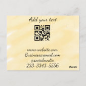 eenvoudige aangepaste QR-code jouw naam toevoegen  Briefkaart (Achterkant)