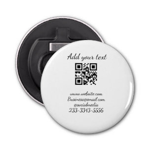 eenvoudige aangepaste QR-code jouw naam toevoegen  Button Flesopener
