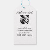 eenvoudige aangepaste QR-code jouw naam toevoegen Cadeaulabel (Achterkant)