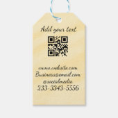 eenvoudige aangepaste QR-code jouw naam toevoegen  Cadeaulabel (Voorkant)