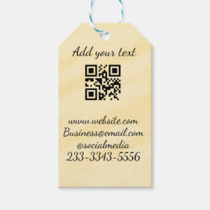 eenvoudige aangepaste QR-code jouw naam toevoegen  Cadeaulabel