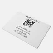 eenvoudige aangepaste QR-code jouw naam toevoegen Deurmat (Schuin)