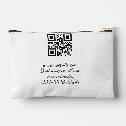 eenvoudige aangepaste QR-code jouw naam toevoegen  Etui (Achterkant)