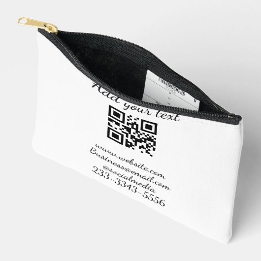 eenvoudige aangepaste QR-code jouw naam toevoegen  Etui (Open)