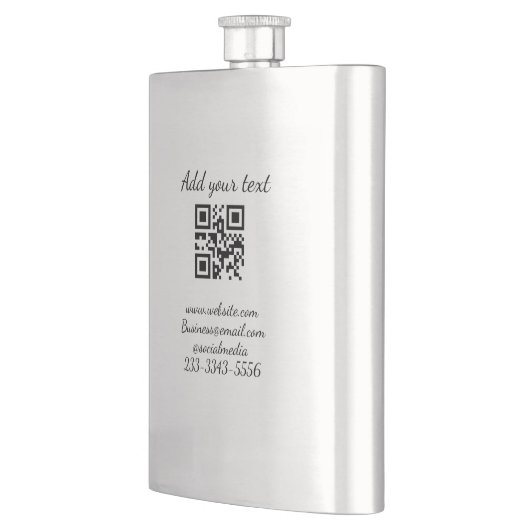 eenvoudige aangepaste QR-code jouw naam toevoegen  Flacon (Links)