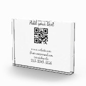 eenvoudige aangepaste QR-code jouw naam toevoegen Fotoblokken (Rechts)