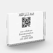 eenvoudige aangepaste QR-code jouw naam toevoegen Fotoblokken (Links)