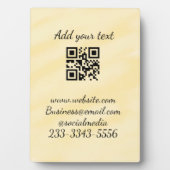 eenvoudige aangepaste QR-code jouw naam toevoegen Fotoplaat (voorkant)