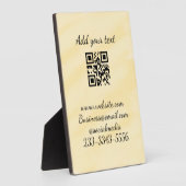 eenvoudige aangepaste QR-code jouw naam toevoegen Fotoplaat (Zijkant)