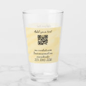 eenvoudige aangepaste QR-code jouw naam toevoegen  Glas (Achterkant)