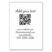 eenvoudige aangepaste QR-code jouw naam toevoegen Kaart (Achterkant)