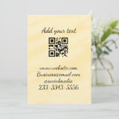 eenvoudige aangepaste QR-code jouw naam toevoegen Kaart (Staand voorkant)