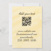 eenvoudige aangepaste QR-code jouw naam toevoegen Kaart (Achterkant)
