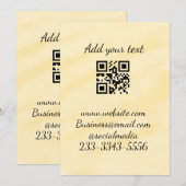 eenvoudige aangepaste QR-code jouw naam toevoegen Kaart (Voorkant / Achterkant)
