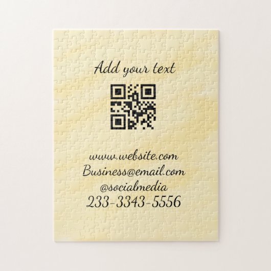 eenvoudige aangepaste QR-code jouw naam toevoegen  Legpuzzel (Verticaal)
