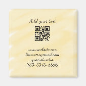 eenvoudige aangepaste QR-code jouw naam toevoegen  Magneet (Voorkant)