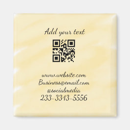 eenvoudige aangepaste QR-code jouw naam toevoegen  Magneet