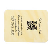 eenvoudige aangepaste QR-code jouw naam toevoegen Magneet (Horizontaal)