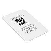 eenvoudige aangepaste QR-code jouw naam toevoegen Magneet (Rechterzijde)