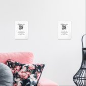 eenvoudige aangepaste QR-code jouw naam toevoegen  Muurkunst Sets (Woonkamer)