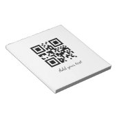 eenvoudige aangepaste QR-code jouw naam toevoegen Notitieblok (Schuin)