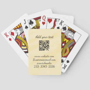 eenvoudige aangepaste QR-code jouw naam toevoegen Pokerkaarten