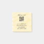 eenvoudige aangepaste QR-code jouw naam toevoegen  Post-it® Notes (Voorkant)