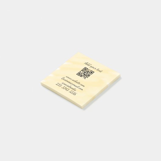 eenvoudige aangepaste QR-code jouw naam toevoegen  Post-it® Notes (Schuin)