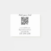 eenvoudige aangepaste QR-code jouw naam toevoegen Post-it® Notes (Voorkant)