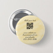eenvoudige aangepaste QR-code jouw naam toevoegen  Ronde Button 5,7 Cm (Voorkant /achterkant)