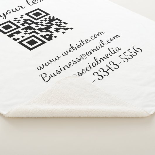 eenvoudige aangepaste QR-code jouw naam toevoegen Sherpa Deken (3/4)