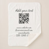 eenvoudige aangepaste QR-code jouw naam toevoegen  Sherpa Deken (Voorkant)