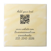 eenvoudige aangepaste QR-code jouw naam toevoegen  Tegeltje (Voorkant)