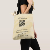 eenvoudige aangepaste QR-code jouw naam toevoegen  Tote Bag (Dichtbij)