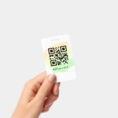 eenvoudige aangepaste QR-code toevoegen jouw namen Badge (Handheld)